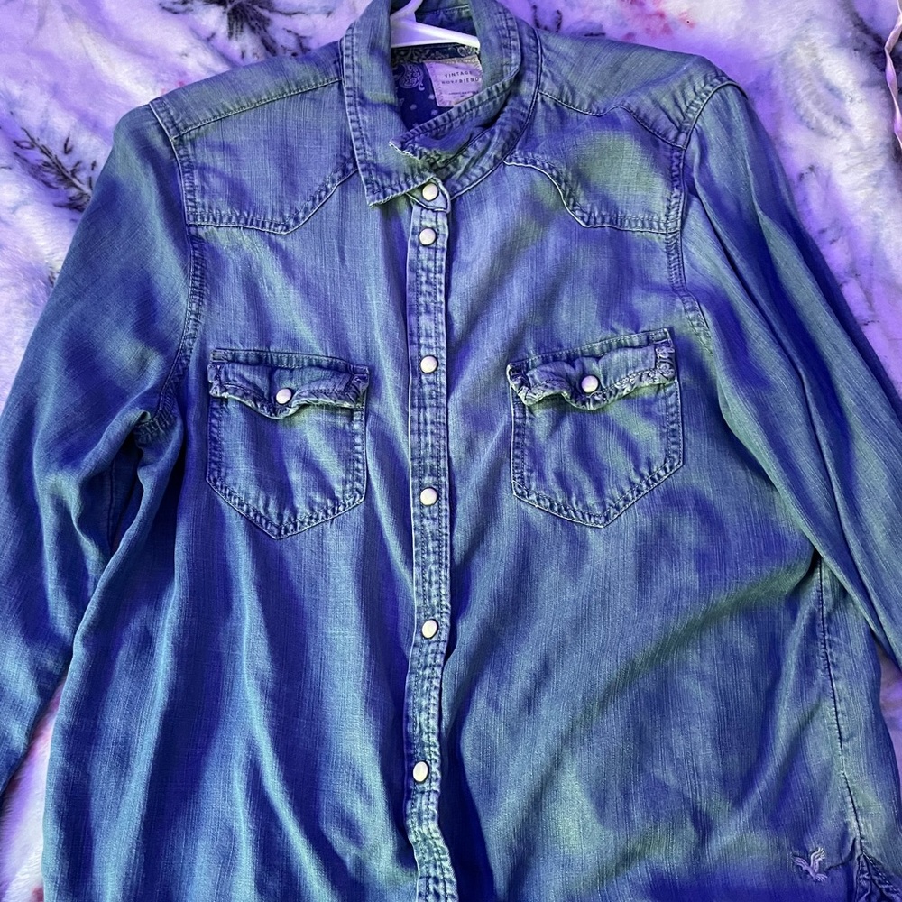 Denim Button Down Shirt